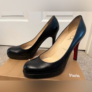 Christian Louboutin Kid Bruges 120mm Pumps 39.5 Black